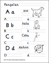 Alpabetong Filipino Handwriting Worksheets - Samut-samot