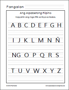 Alpabeto at Pantig Worksheets - Samut-samot