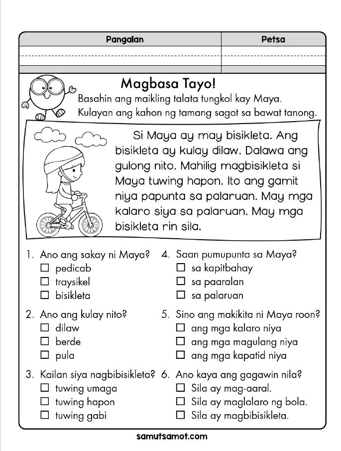 Pang Abay At Mga Uri Nito Worksheet Grade 4 - abayna